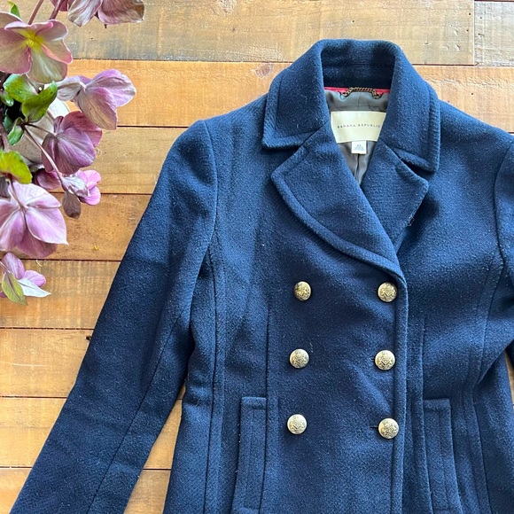 Banana Republic blue peacoat - Picture 1 of 6